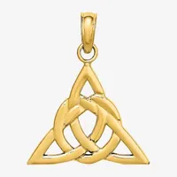 Celtic Trinity Knot Womens 14K Gold Pendant