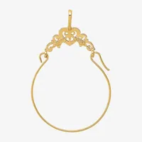 Charm Holder Womens 14K Gold Pendant