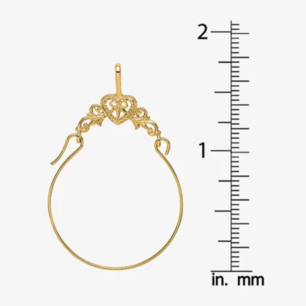 Charm Holder Womens 14K Gold Pendant