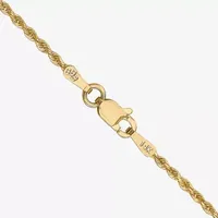 14K Gold Solid Rope Chain Necklace