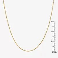 14K Gold Solid Rope Chain Necklace