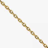 14K Gold - Inch Solid Cable Chain Necklace