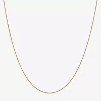 14K Gold - Inch Solid Cable Chain Necklace