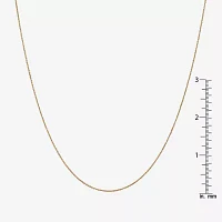 14K Gold - Inch Solid Cable Chain Necklace