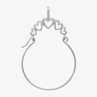 Charm Holder Womens 14K White Gold Pendant