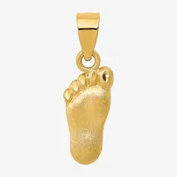 Foot Womens 14K Gold Pendant