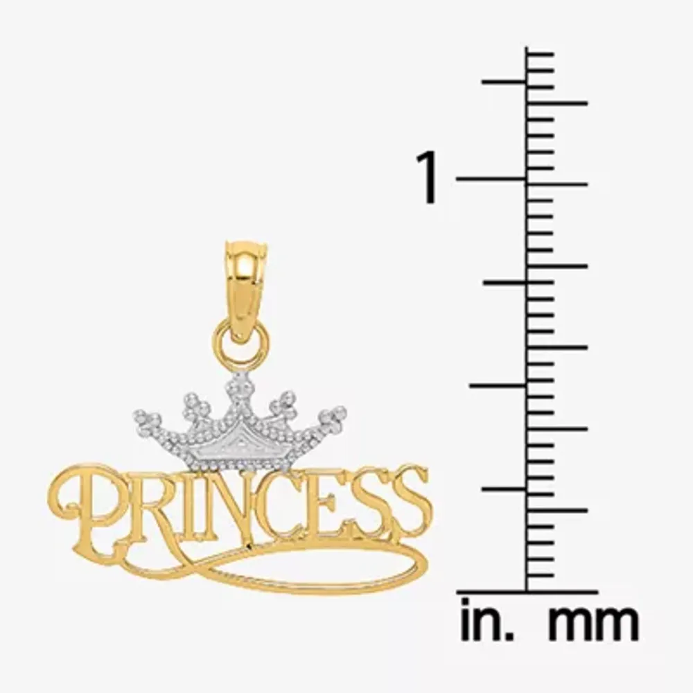 Princess Womens 14K Gold Pendant