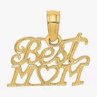 Best Mom Womens 14K Gold Pendant