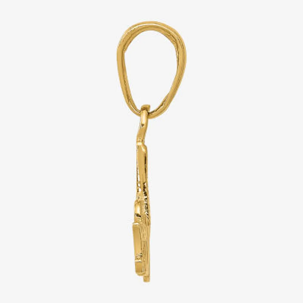 #1 Mom Womens 14K Gold Pendant
