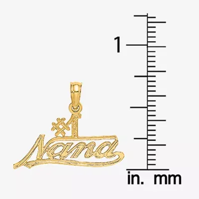 #1 Nana Womens 14K Gold Pendant