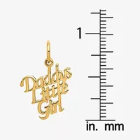 Daddy'S Little Girl Womens 14K Gold Pendant