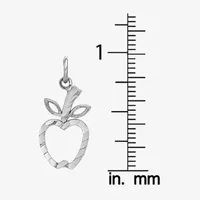 Apple Womens 14K White Gold Pendant