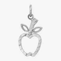 Apple Womens 14K White Gold Pendant