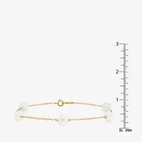 14K Gold 9 Inch Solid Cable Round Ankle Bracelet