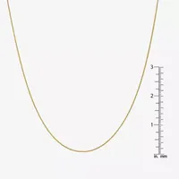 14K Gold Solid Wheat Chain Necklace