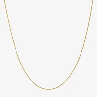 14K Gold Solid Wheat Chain Necklace