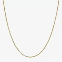 14K Gold Inch Solid Mariner Chain Necklace