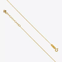 14K Two Tone Gold 9 Inch Solid Rope Heart Ankle Bracelet