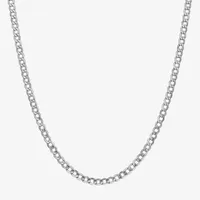 14K Gold Inch Semisolid Curb Chain Necklace