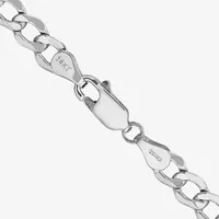 14K Gold Inch Semisolid Curb Chain Necklace