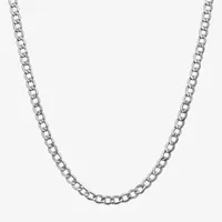 14K Gold Inch Semisolid Curb Chain Necklace