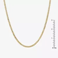 14K Gold Semisolid Curb Chain Necklace