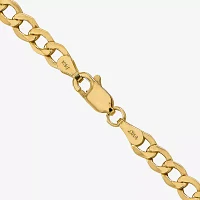 14K Gold Inch Semisolid Curb Chain Necklace