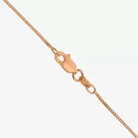 14K Rose Gold Solid Box Chain Necklace