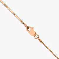 14K Rose Gold 16 Inch Solid Box Chain Necklace