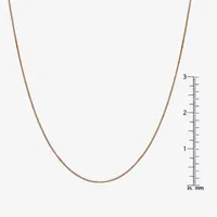 14K Rose Gold 16 Inch Solid Box Chain Necklace