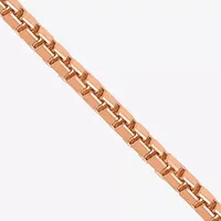 14K Rose Gold Solid Box Chain Necklace