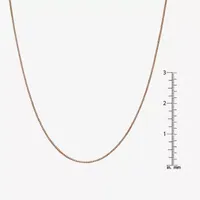 14K Rose Gold Solid Box Chain Necklace