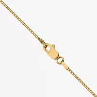 10K Gold Solid Box Chain Necklace