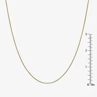 10K Gold Solid Box Chain Necklace