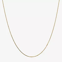 14K Gold 14-30" Solid Box Chain Necklace