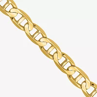 14K Gold Solid Mariner Chain Necklace