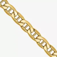 10K Gold Semisolid Mariner Chain Necklace