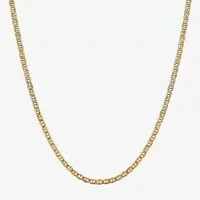 10K Gold Semisolid Mariner Chain Necklace