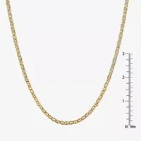 10K Gold Semisolid Mariner Chain Necklace