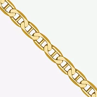 10K Gold Solid Mariner Chain Necklace