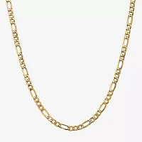 10K Gold Inch Semisolid Figaro Chain Necklace