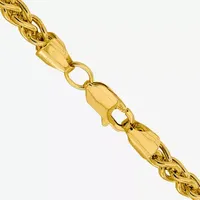 14K Gold Inch Semisolid Wheat Chain Necklace