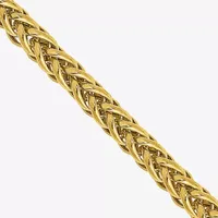 14K Gold Inch Semisolid Wheat Chain Necklace