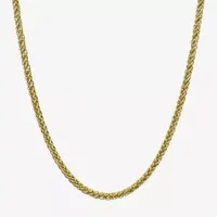 14K Gold Semisolid Wheat Chain Necklace