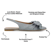 Journee Collection Womens Sabbrina Pointed Toe Ballet Flats