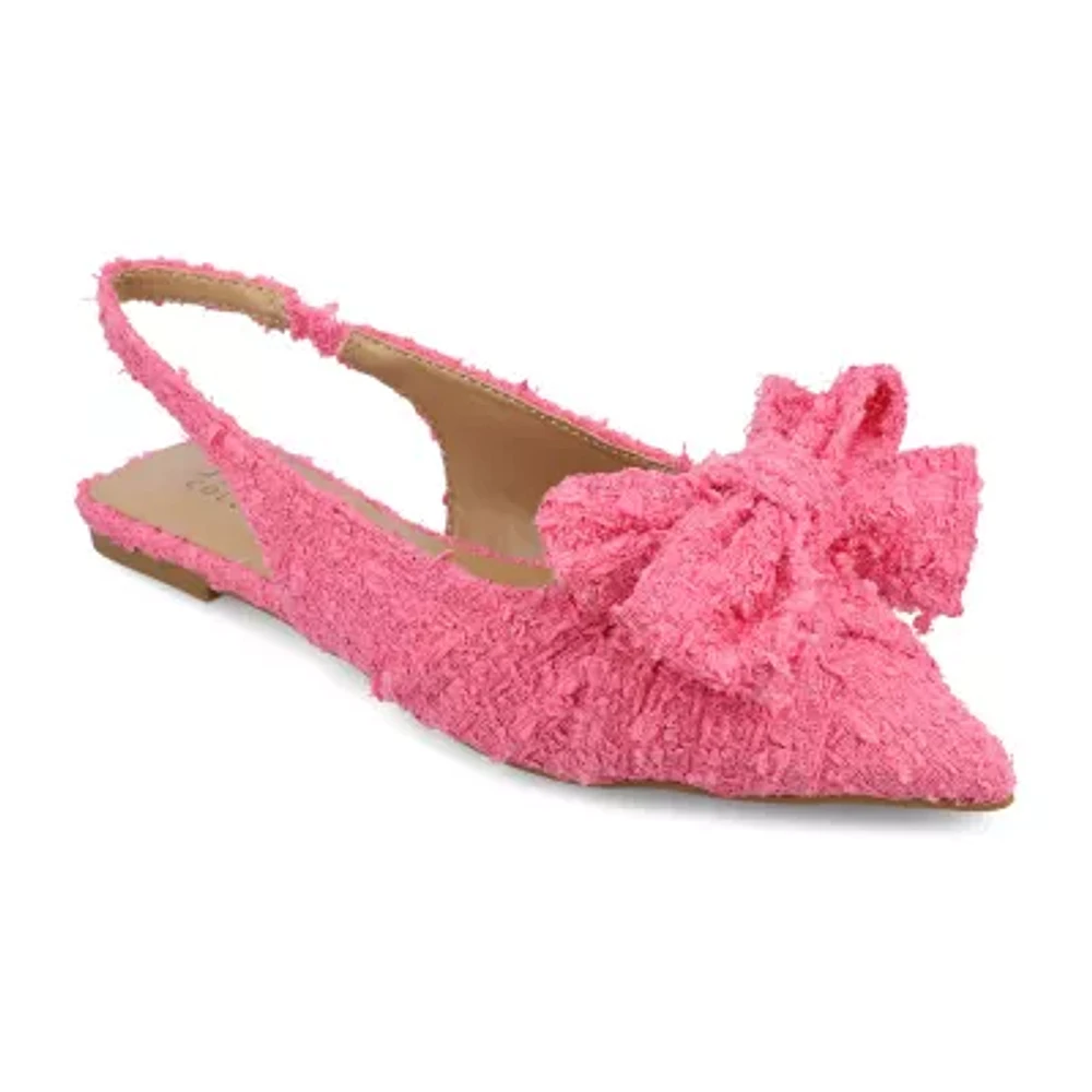 Journee Collection Womens Sabbrina Pointed Closed Toe Ballet Flats
