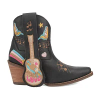 Dingo Womens Melody Stacked Heel Cowboy Boots