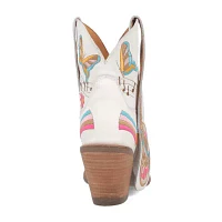Dingo Womens Melody Stacked Heel Cowboy Boots