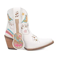 Dingo Womens Melody Stacked Heel Cowboy Boots