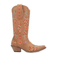 Dingo Womens Beetle Juice Stacked Heel Cowboy Boots